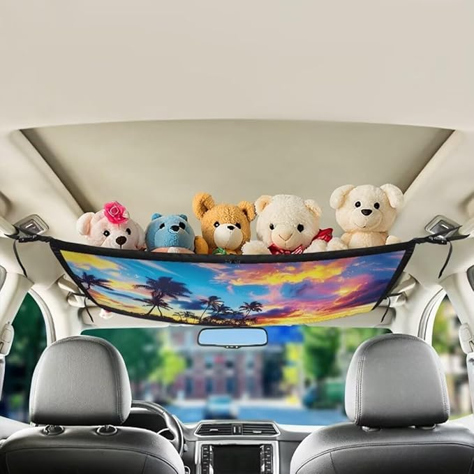 Sunset Lake Car Roof Storage Bag Multi-Purpose Seat Organizer All Car Storage Organizers One Size Inner Car Accessories
