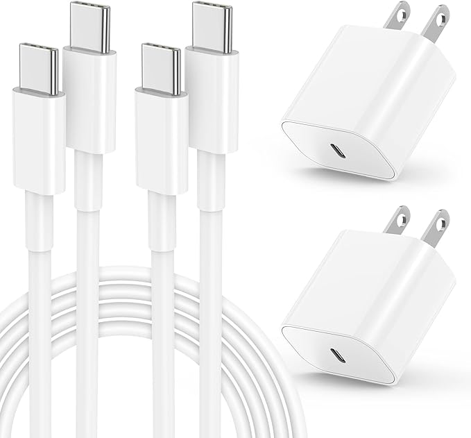 iPhone 17 16 15 Fast Charger and 10ft Type C to C Cable Cord Long, USB C Charging Block for Apple iPhone 17 Pro Max/17 Air/16 Pro/15 Plus,iPad 12.9/11 inch/4/3/Mini,Wall Plug Power Adapter Cube Brick