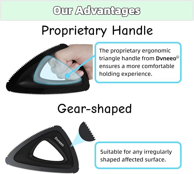 Pet Hair Removal Tool, Carpet Dog Hair Remover for Car Interior- Rapid Removal, Durable & Ergonomic, for Car Mats, Couch, Furniture, Carpets (Blue)