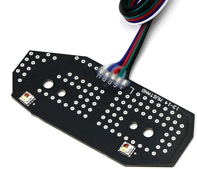 iJDMTOY RGBW Multicolor LED DRL Board Lighting Kit Compatible with 2013-2014 Ford Mustang, Control_by_Smartphone