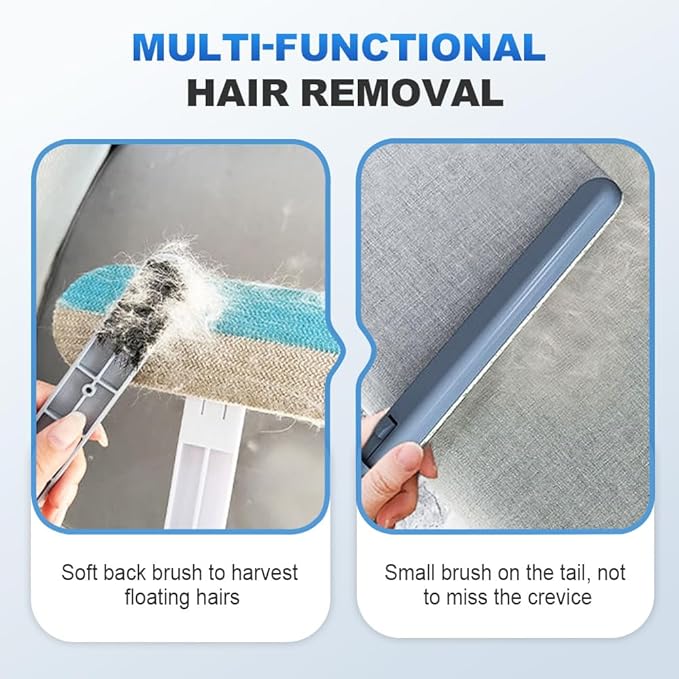 Moonboat Multifunctional Hair Removal Brush, Cleaner Pro Pet Hair, Cat Dog Hair Broom Lint Remover Scraper, Suitable for Carpet Rugs Bed Couch Curtains (B-1PC)