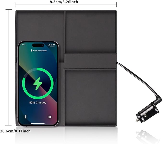 for 2023-2026 Honda CR-V Wireless Charger, 15W Car Qi Charging Station Pad Mat Fits CRV Accessories
