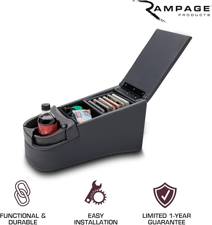 RAMPAGE PRODUCTS Universal Truck Bench Console | Charcoal | 39223
