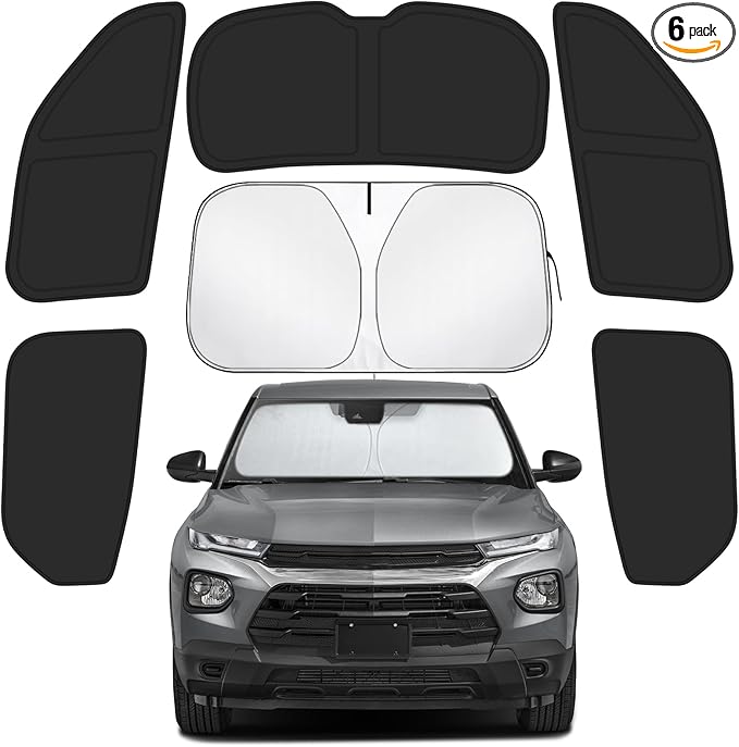 Car Window Shades Intended for Chevrolet Trailblazer 2021-2025, Privacy Window Covers 6PCS for Side, Rear & Windshield, Car Shield Sunshade for Privacy Protection, Heat Blocking, Camping and Parking