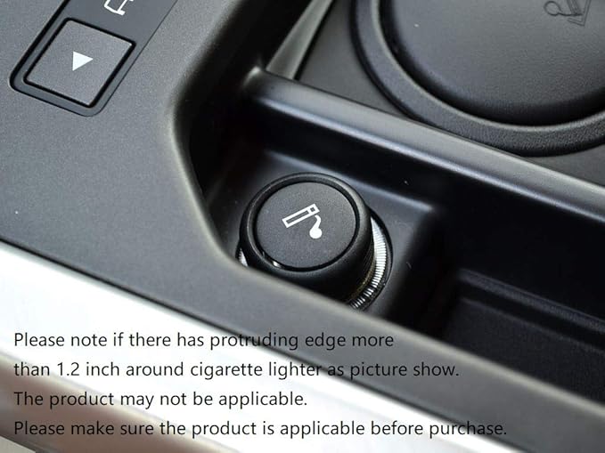 LIHAN 2 Socket Cigarette Lighter Adapter, Car Charger Plug Splitter with Dual USB Ports, 12V/24V Meter Monitor, Compatible with iPhone, LG, HTC, Samsung etc