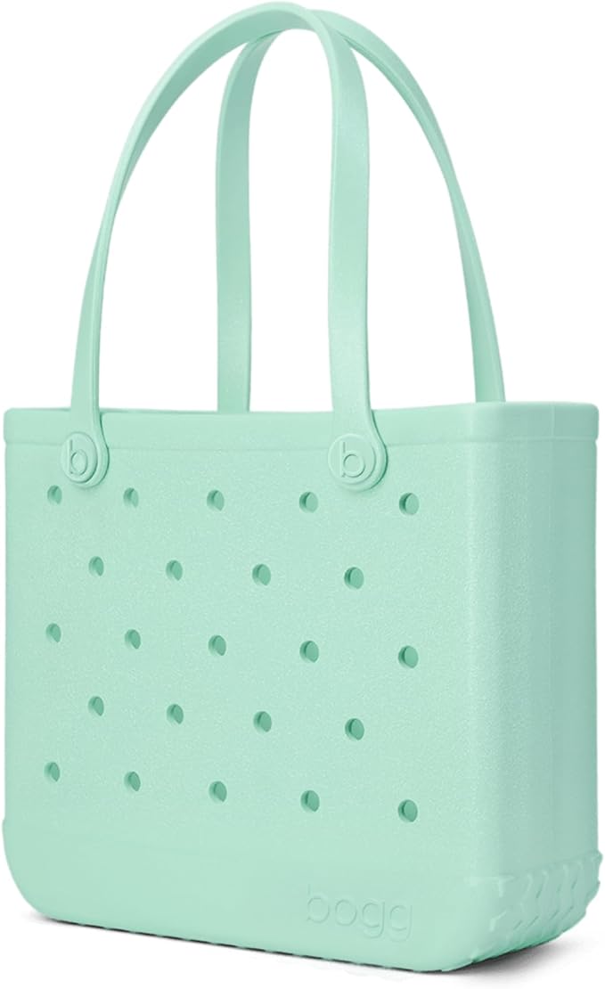 BOGG BAG Medium Tote – 15” x 12.5” x 5” – Durable, Washable, Tip-proof – Beach, Pool, Boat, Work, Sports (Sea(foam) Shimmer)