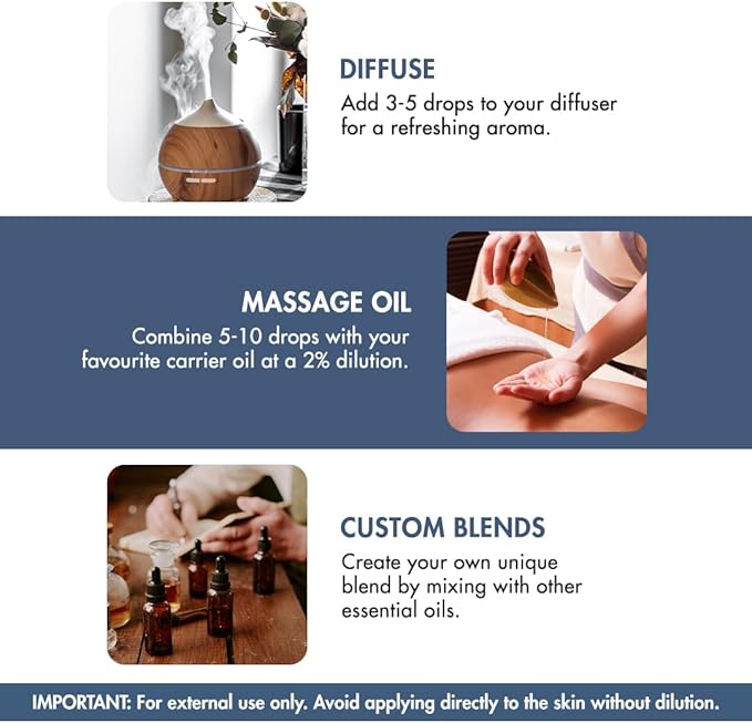 Majestic Pure Essential Oil with Glass Dropper - 100% Pure and Natural - Essential Oils for Diffuser, Aromatherapy, Soap and Candle Making, Juniper Essential Oil, Juniper Oil, 4 Fl Oz