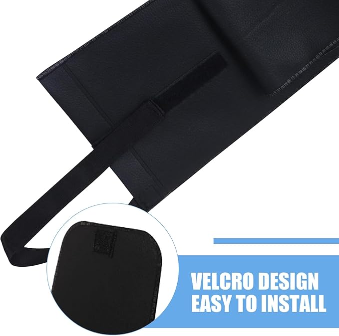 Car Umbrella Storage Cover, Leather Waterproof Hanging Storage Bucket for Long and Short Handled Umbrellas, Foldable Portable Bag to Avoid Dripping Water, for Most Cars Trucks (Black)