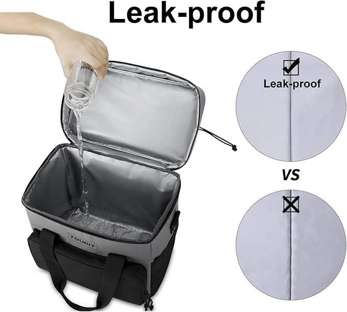TOURIT Small Soft Cooler Bag Insulated, 24/35/46-Can Lunch Cooler Bag, Ice Chest, 14.6/24/32L Leakproof & Portable Coolers for Picnic, Beach, Camping, Work, Travel, Trip