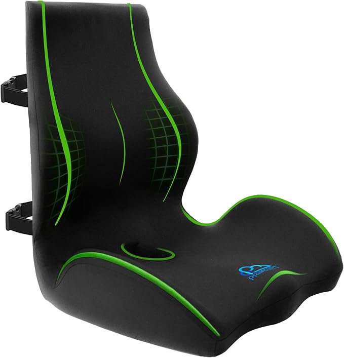 Ergonomic Memory Foam Seat Cushion for Office Chair, Car Seat, Dining, Gaming Chair & Wheelchair, Full Back & Lumbar Support Pillow One Piece, Back Pain Relief, Coccyx, Tailbone & Sciatica Pain Relief