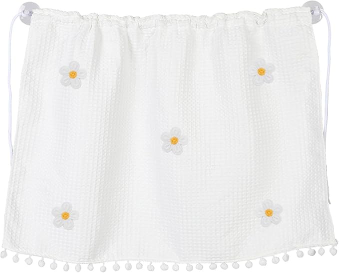 Car Side Window Sun Shade Privacy Curtain for Baby - Blackout UV Protection Car Window Shades with Suction Cup for Back Seat - Cute Auto Camping Windows Screen Shades (Five Small Flowers)