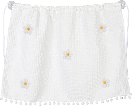 Car Side Window Sun Shade Privacy Curtain for Baby - Blackout UV Protection Car Window Shades with Suction Cup for Back Seat - Cute Auto Camping Windows Screen Shades (Five Small Flowers)