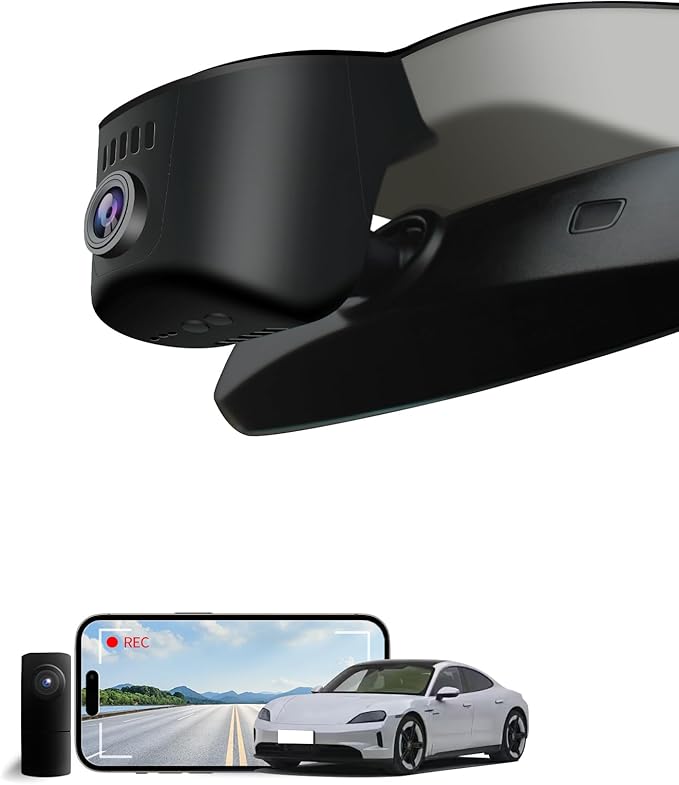 Dual Channel 4K & 1080P Dash Cam for Porsche Cayenne(E3) 2019-2026, 911(992) 2020-2024, Panamera(971) 2017-2026,Taycan 2020-2026,Macan 2025-2026,OEM-Style,Easy Installation,128G Card