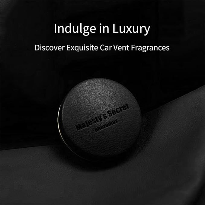 MAJESTY`S SECRET PHEROMAX Car Air Freshener Vent Clip, Auto Scents New Car Smell, Vehicle Accessories Interior for Women and Men, Automotive Odor Eliminator, Long Lasting Car Diffuser