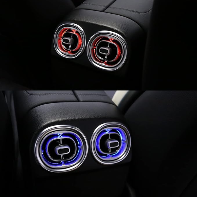 7pcs Turbine Air Vent LED Ambient Light Kit 64 Colors Replacement for Benz GLC Class X254 2023-2024year