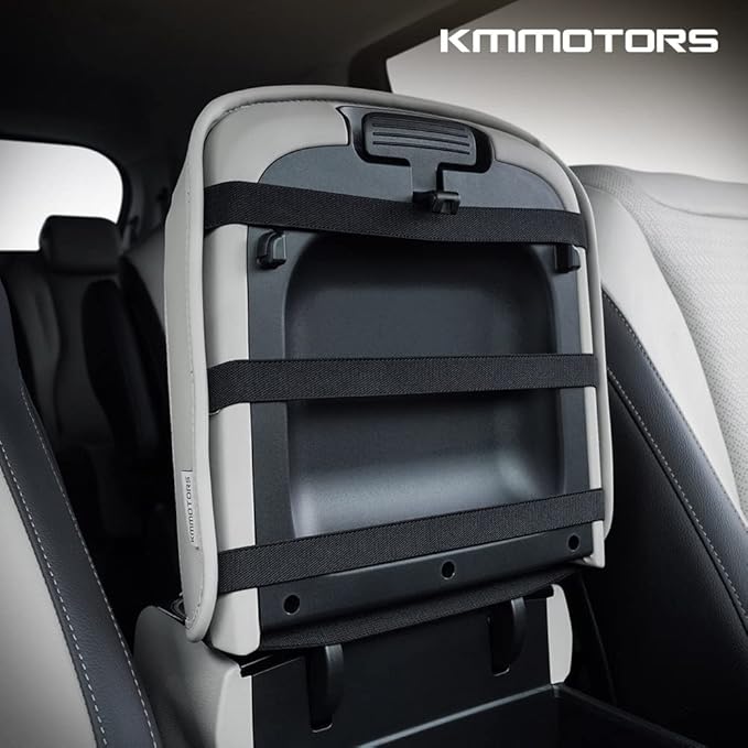 KMMOTORS Carnival KA4 2020-2025 Center Console Cover, Armrest Cushion, Console Protector, Carnival Accessories (Carnival KA4, Light Gray)