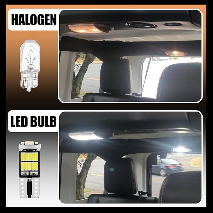 White Interior LED Lights Bulb Kit for Hyundai Santa Fe 2021 2022 2023 Vanity Mirror Glove Box Trunk Cargo License Plate Lights LED Interior Lighting Bulbs + Install Tool Guide