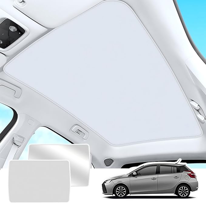 Car Glass Roof Sunshade Compatible with Tiguan 2010-2017, One-Piece Sunroof Shade with Storage Bag, Foldable Sunshade Roof Cover, Heat Insulation, Sun Protection, No-Sagging