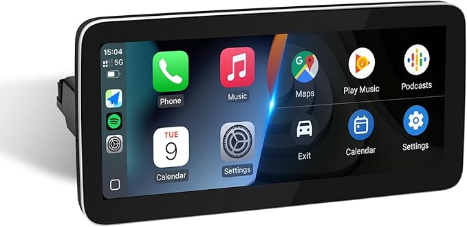 12.3 Inch Linux Car Touch Display Screen for Mercedes Benz 2016-2019 C A CLA GLA GLC Class W205 W176 C117 X156 X253 NTG5.0, Support iOS 26 CarPlay Android Auto Calls Using OEM Bluetooth