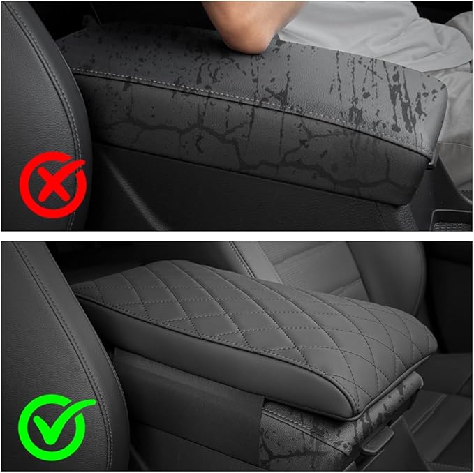 CRV Center Console Cover/Pad Fit 2023 2024 2025 2026,Faux Leather Honda CRV Armrest mat,Posture Improving Support Cushion,Protector Middle Console,Waterproof, Wear-Resistant,Flame-Retardant