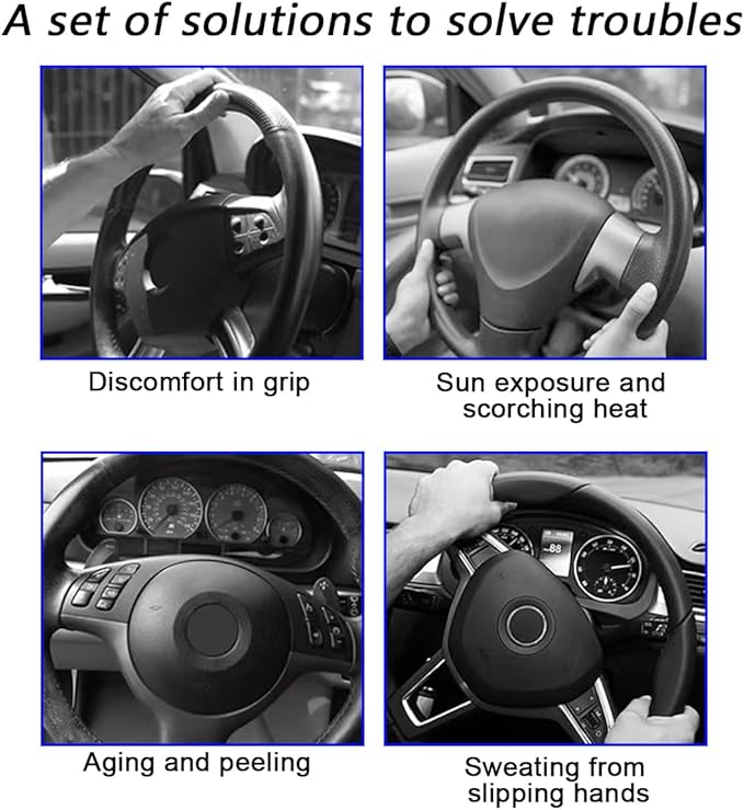Car Steering Wheel Cover, Anti-Slip Soft Silicone Automotive Steering Wheel Protector, Comfortable Vehicle Steering Wheel Protective Accessories, Universal for RV, SUV, Truck (Pink)