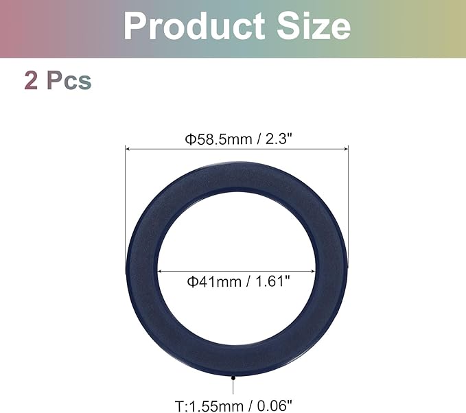 uxcell Magnetic Adapter Ring, 2Pcs Magnetic Sticker Ring ABS Universal Magnet Wireless Charging Conversion Kit for Mobile Phone Case Wireless Charger, Blue