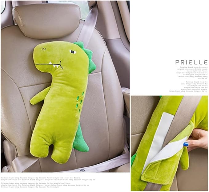 Car Travel Pillow for Kids Car Seat Pillow Cute Cartoon Travel Pillow Cushion Breathable Head and Body Support Pillow for Sleeping Travel Neck Rest Car Seat Pillow Long Journey&Road Trip