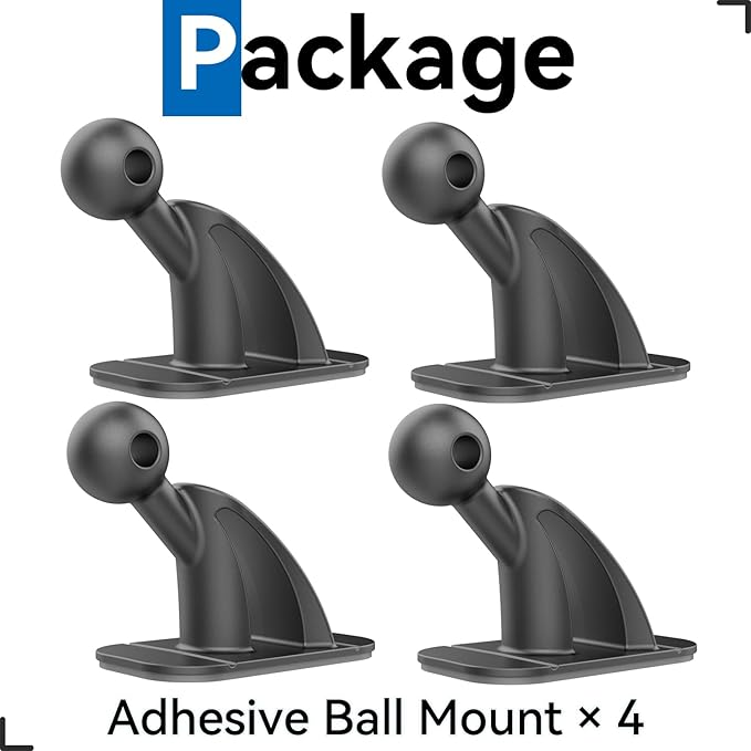 4 Pack Sticky 17mm Ball Mount for Car Mount Adhesive Replacement Magnetic Phone Holder MagSafe Mounting Base Dashboard Sticker 3M VHB Tape