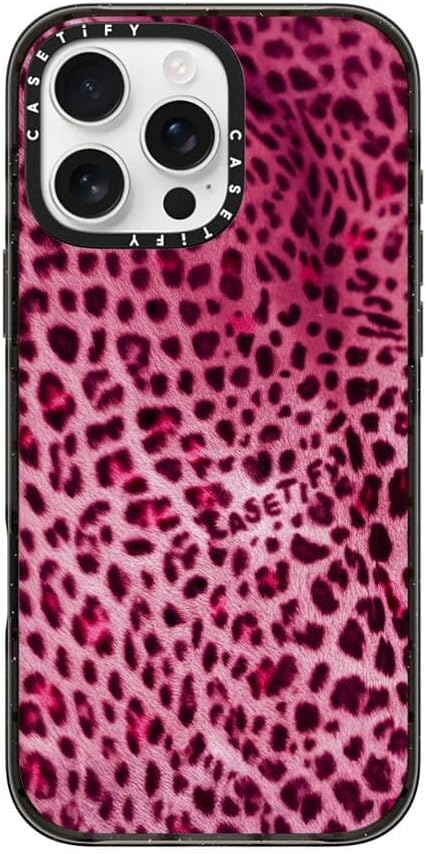 CASETiFY Impact iPhone 16 Pro Max Case [Slim/Compatible with Magsafe / 8.2 ft. 4X Military Grade Drop Protection] - Y2K Jaguar - Clear Black