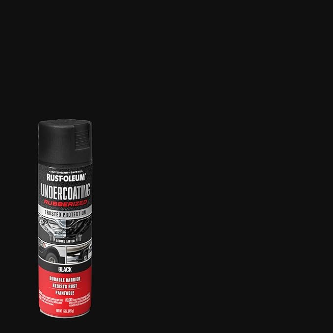 Rust-Oleum 248657 Rubberized Undercoating Spray, 15 oz, Black