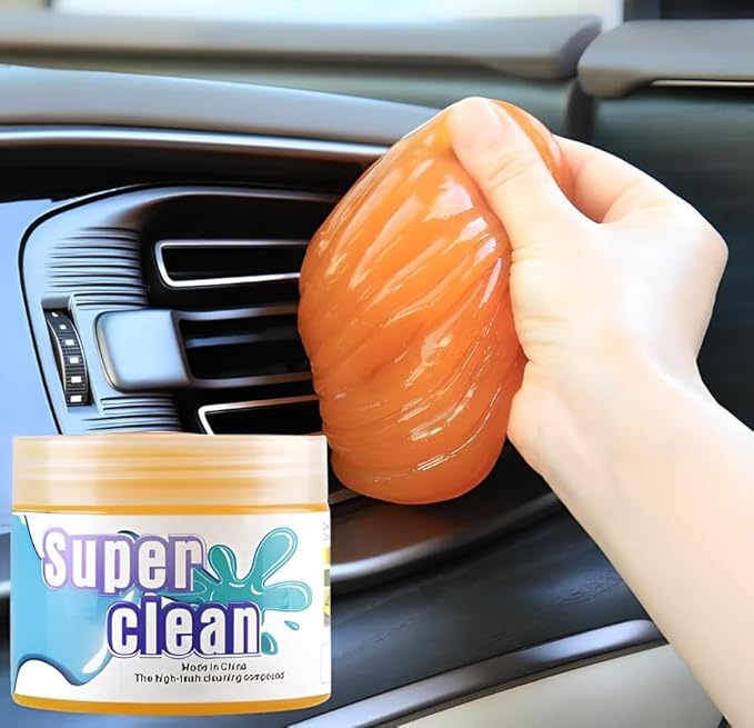 SOLASTA Car Cleaning Gel Car Putty Car Cleaning Kit Car Interior Cleaner Slime Car Cleaning Supplies Auto Detailing Tools Car Accessories Car Gifts for Women Men Keyboard Cleaner (Orange)