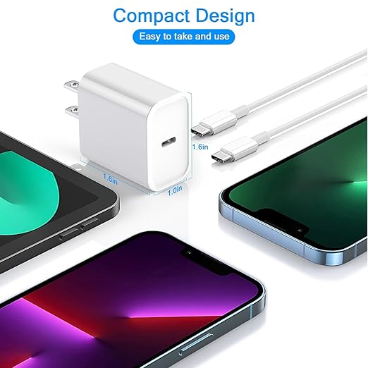 Fast Charging for iPhone 16 15 Charger,2Pack 20W PD Fast iPhone 16 15 Charger with USB C to USB C Charging Cable Cord 3FT for iPhone 16/16 Pro/16 Pro Max/15/15 Plus/15 Pro/15 Pro Max,iPad Pro/Air/Mini