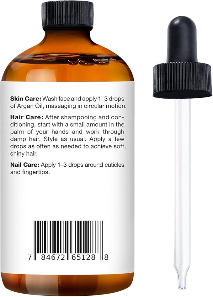 Majestic Pure Essential Oil with Glass Dropper - 100% Pure and Natural - Essential Oils for Diffuser, Aromatherapy, Soap and Candle Making, Moroccan Argan Essential Oil, Moroccan Argan Oil, 4 Fl Oz