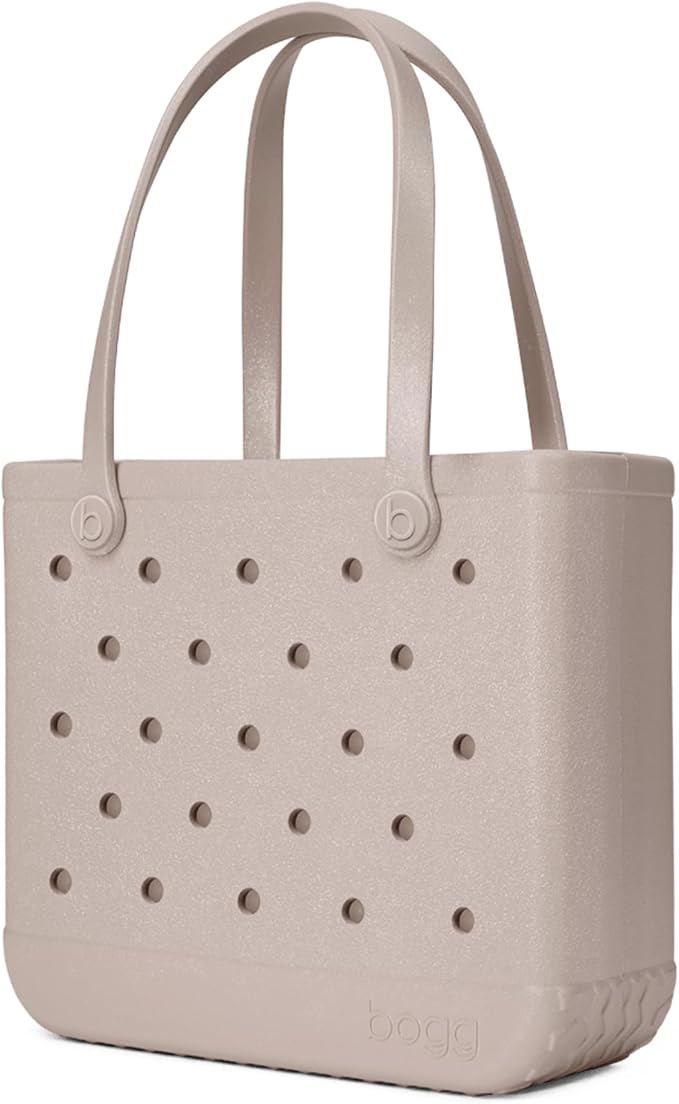 BOGG BAG Medium Tote – 15” x 12.5” x 5” – Durable, Washable, Tip-proof – Beach, Pool, Boat, Work, Sports (Mushroom)