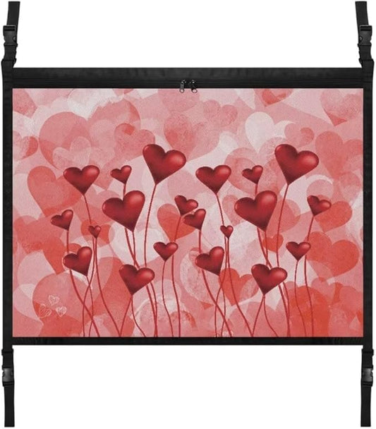 Red Love Balloon Car Seat Organizer Roof Storage Tidy Pouch Pocket Car Travel Accessories Suitable for Cars, SUVs