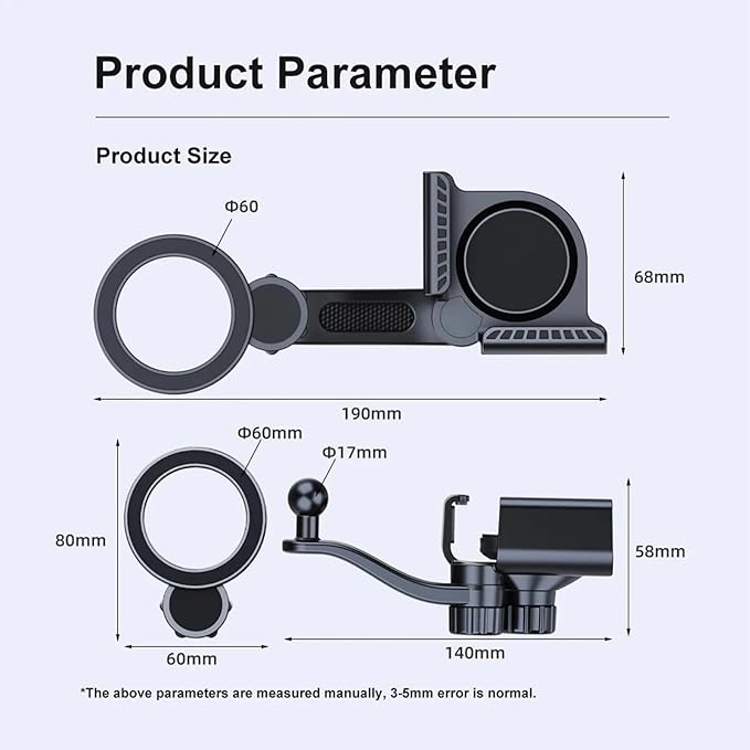 Tesla Phone Mount, for MagSafe Car Mount, Magnetic Vehicle Phone Holder for Tesla Model 3/Y/S/X Accessories Screen, Fits for iPhone 16/15/14/13/12 Pro Max