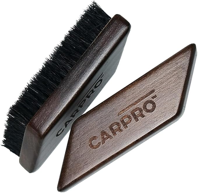 CARPRO Leather Brush - Cleaning Brush for Car Interior Upholstery, Leather Seats, Furniture, Couch, Sneakers, Boots, Bags & More [Works on Natural, Synthetic, Vinyl, Fabric] - (1 Pack)