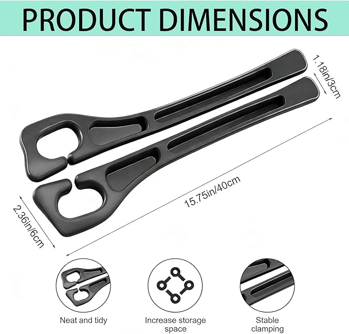 Car Seat Gap Filler, 2-Pack Universal Seat Gap Filler Organizer,Seat Side Gap Seam Filler Organizer Between Seat and Centre Console, No Drop Seat Guard for Phones,Keys & Cards, Fits Cars, SUVs, Trucks