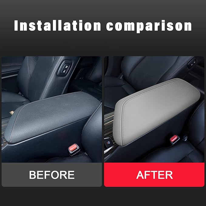 AOMSAZTO Armrest Covers for 2018-2023 Toyota Camry Gray