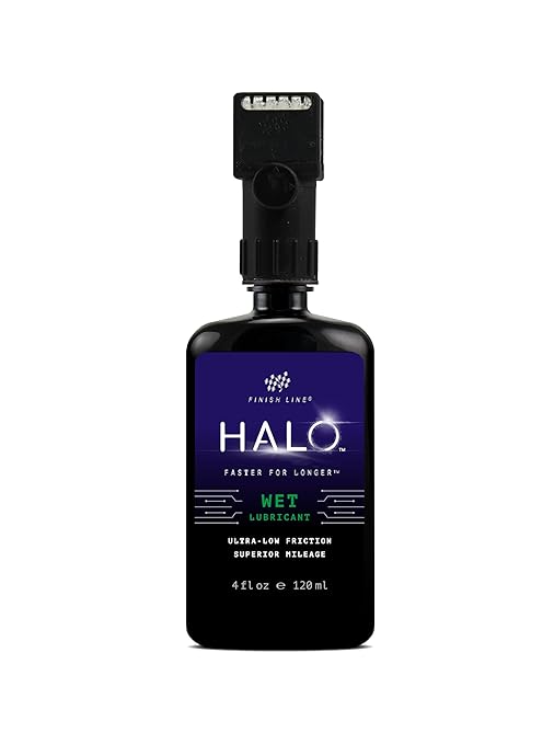 Halo Wax Bike Chain Lubricant | Premium Bicycle Care for Extended Drivetrain Performance Efficiency | Bottle with Smart Luber, 4 fl oz / 120 ml