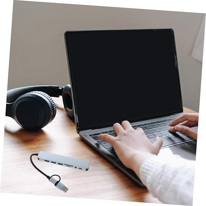 TEHAUX USB Hub Expander Type Connector for Laptops Fast Data Transfer for Printers Hard Drives and More No Driver Needed Portable Design
