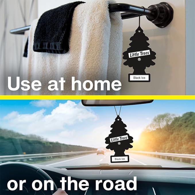 LITTLE TREES Car Air Freshener | Hanging Tree Provides Long Lasting Scent for Auto and Home | 24 Air Fresheners |Peach Ginger Spritz