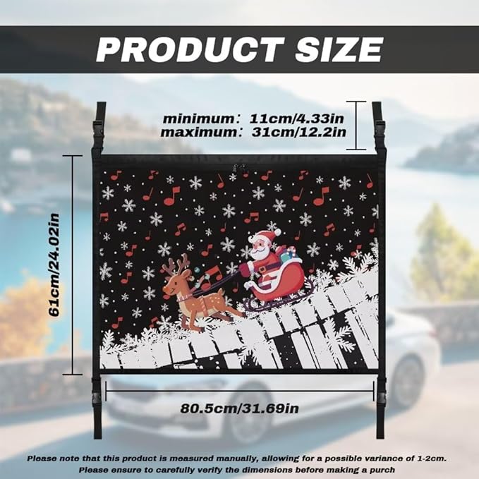 Santa Claus Sleigh Car Roof Storage Bag Auto Seat Storage Hanging Bag Multi-Purpose Car Bag Storage Box Organizer Pouch Pocket One-Size-Fits Tidy Pouch Pocket Storage for Small Items