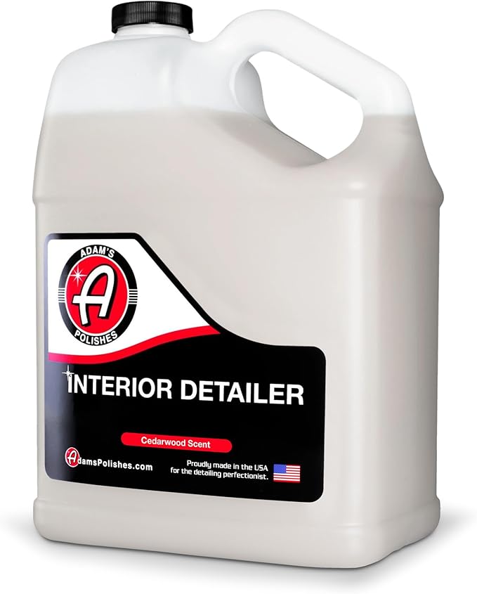 Adam's Polishes Interior Detailer Gallon (Cedarwood) - Total Car Interior Cleaner, Protectant & Dressing | All Purpose Cleaner & Leather Conditioner | Vinyl, Dashboard, Screen, Seat Cleaner & More