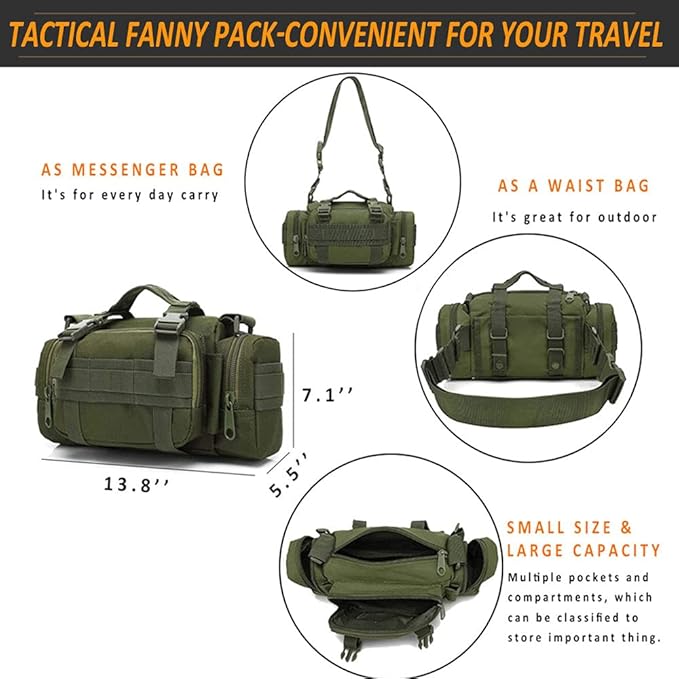 Tactical Seat Back Organizer, Od Green Molle Seat Covers, Tactical Car Vehicle Panel with Pouches for Truck Seat Back Organizers