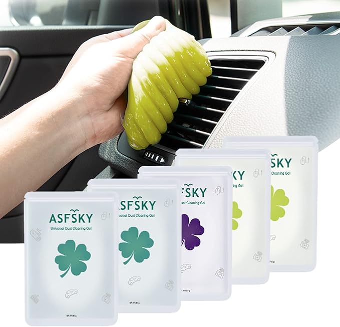 ASFSKY Car Cleaning Gel for Car Detailing Car Vent Cleaner Car Crevice Cleaner Keyboard Cleaner Cleaning Putty Dust Remover