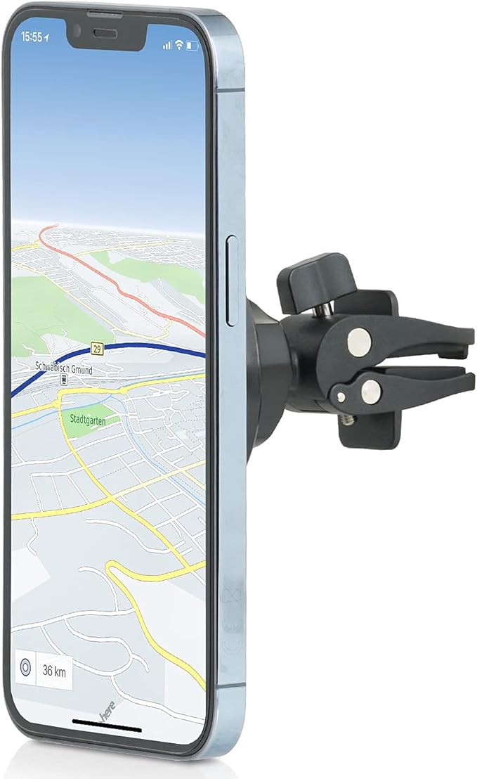 Magnetic Air Vent Phone Holder Compatible with Apple Magsafe iPhone 16, 15, 14, 13, 12 Car Mount Magnet Holder, Car Accessories, Charging Not Supported (Pro, Max, Plus, Mini) Black