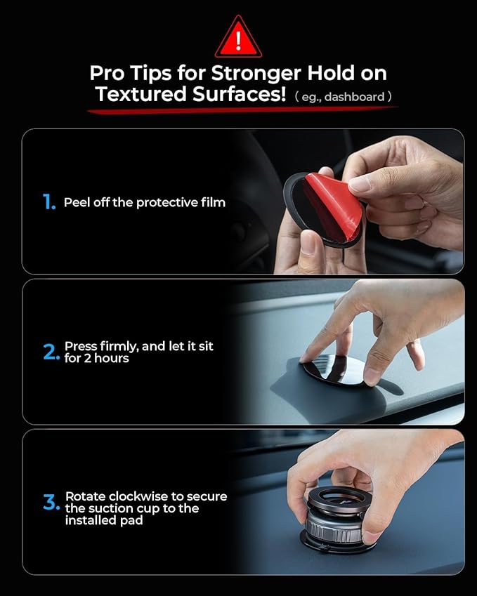 Magnetic Phone Holder for Car 2026 Heavy Duty Model [All Metal] 360° Adjustable Vacuum Suction Car Magsafe Phone Mount Cell Phone Holders for Your Car for iPhone 17 16 Pro Max 15 14 13 12 Plus