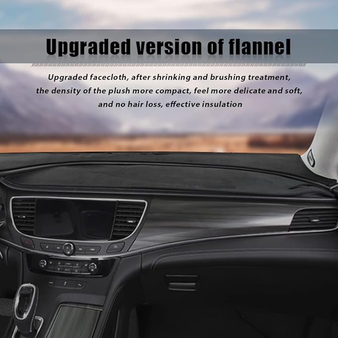 Flannel Dashboard Dash Cover Nonslip Car Dash Board Mat Compatible with Mercedes-Benz S-Class W221 2006-2013