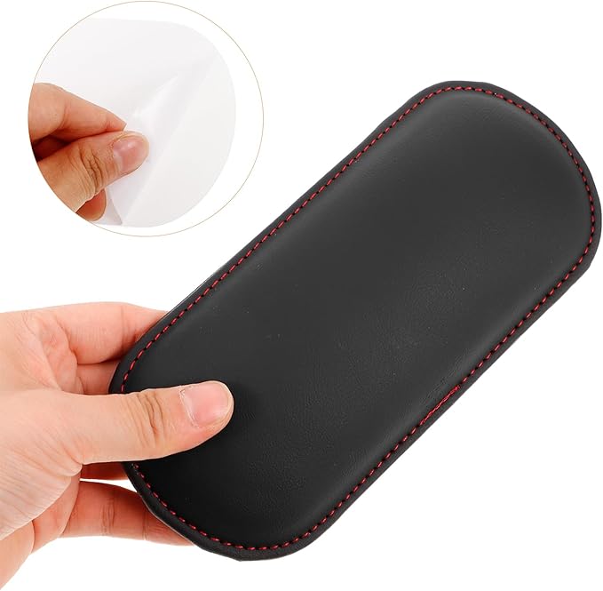 Car Armrest Cushion Pad, Memory Foam Elbow Rest for Comfort, Adjustable Support for Center Console, Universal Fit for All Vehicles - Black